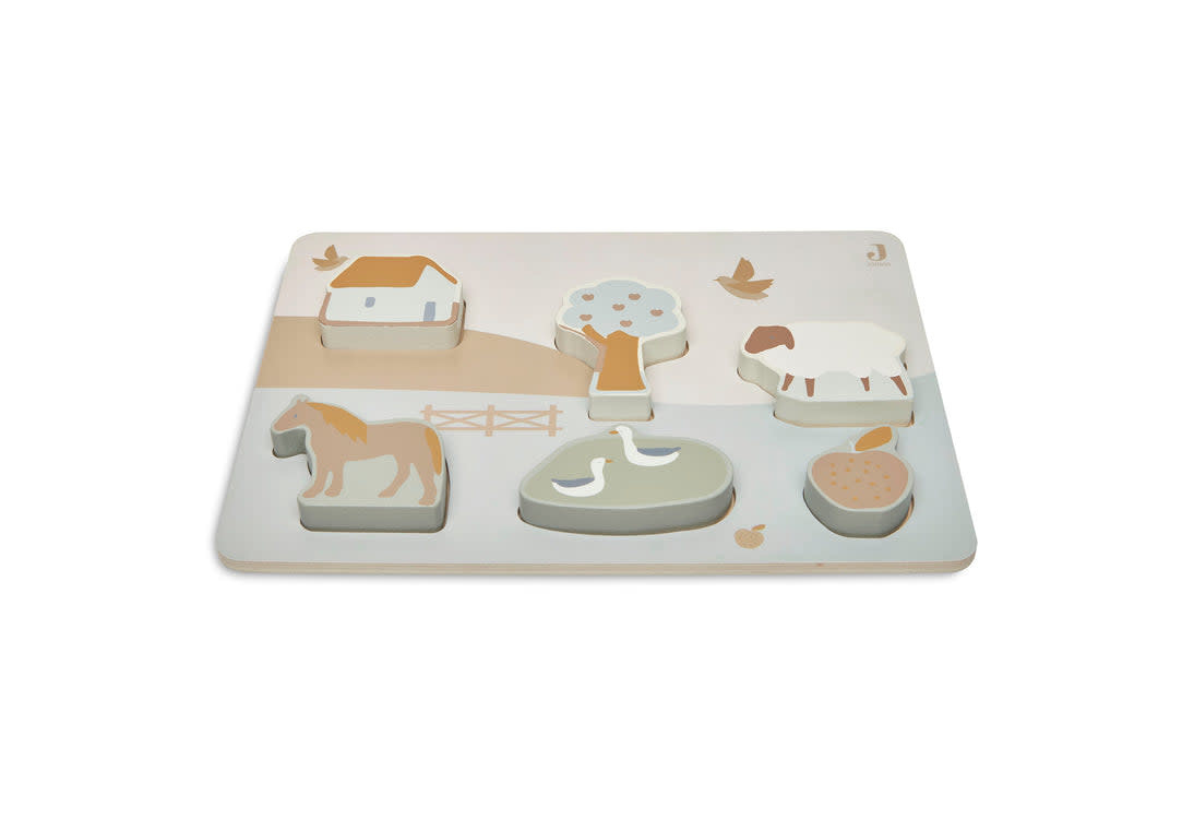 Jollein Jollein houten puzzel Farm
