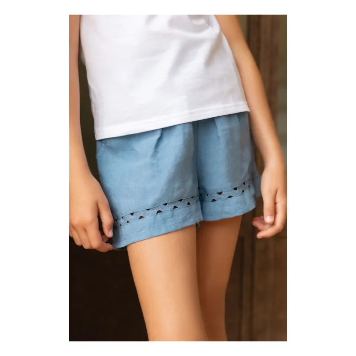 Tartine et Chocolat Short Ajouré | Bleu