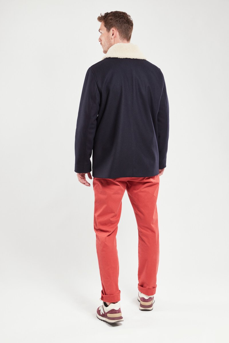 Caban col sherpa - drap de laine