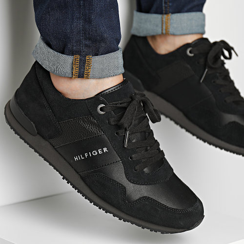 Baskets Iconic Leather Suede Mix Runner 0924 Black