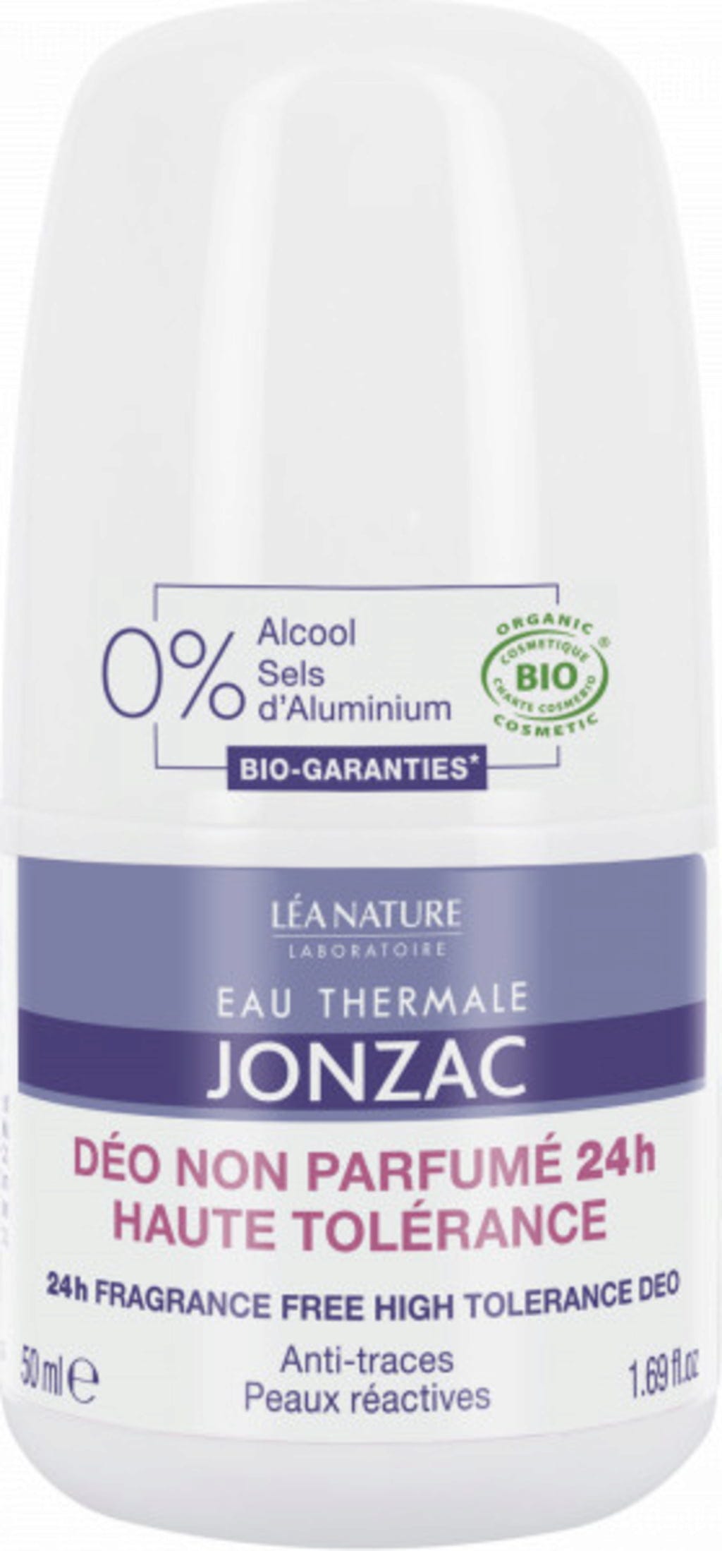 Eau Thermale JONZAC  Fragrance Free High Tolerance Deo, 50 ml