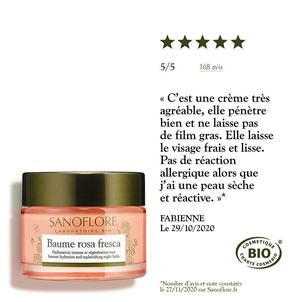 Sanoflore Frische Rose Baume de rosée