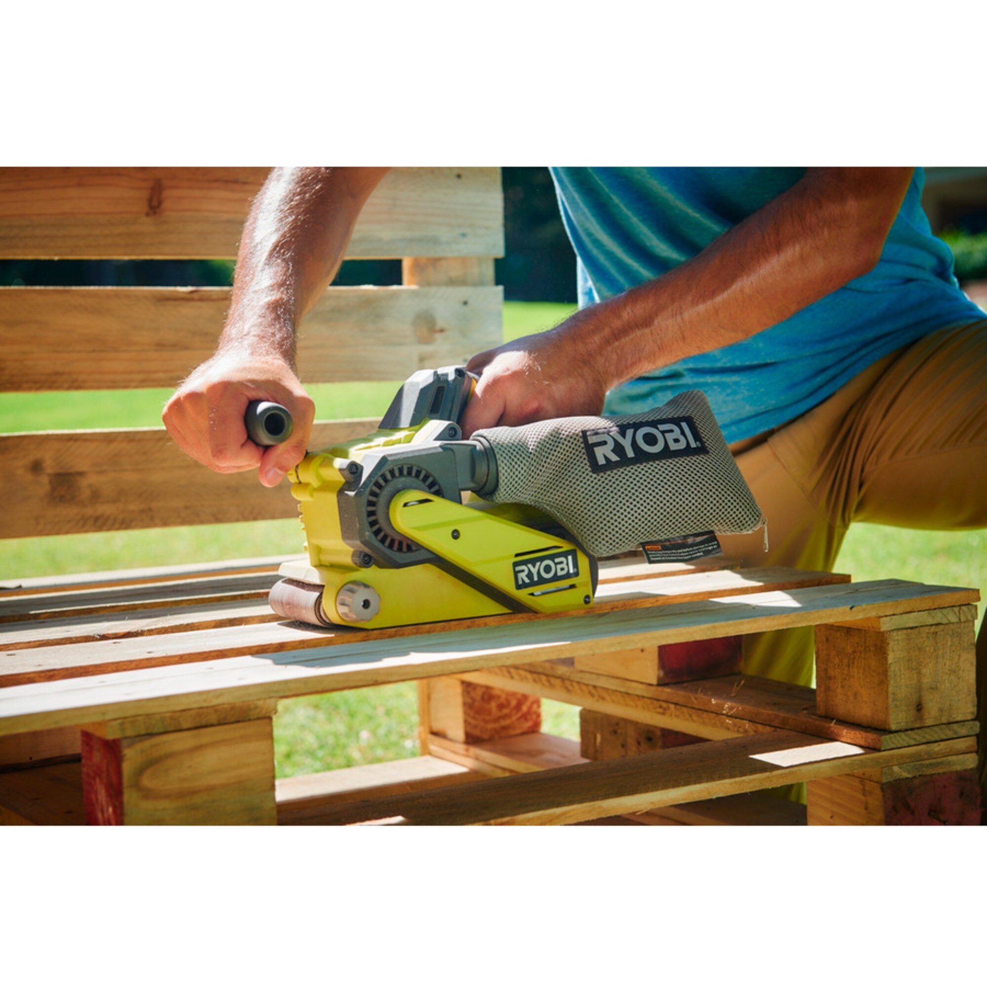Ryobi Bandschleifer Akku-Bandschleifer R18BS-0, 18Volt