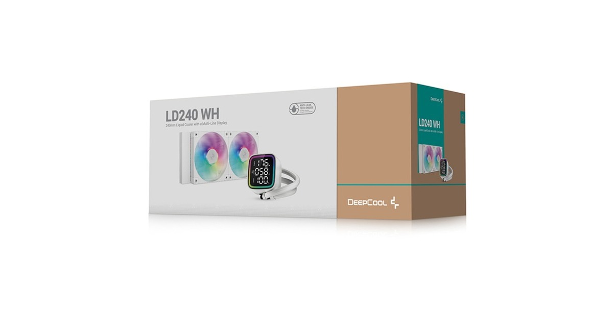 DeepCoolLD240 waterkoeling  (Wit, 4-pins PWM fan-connector)
