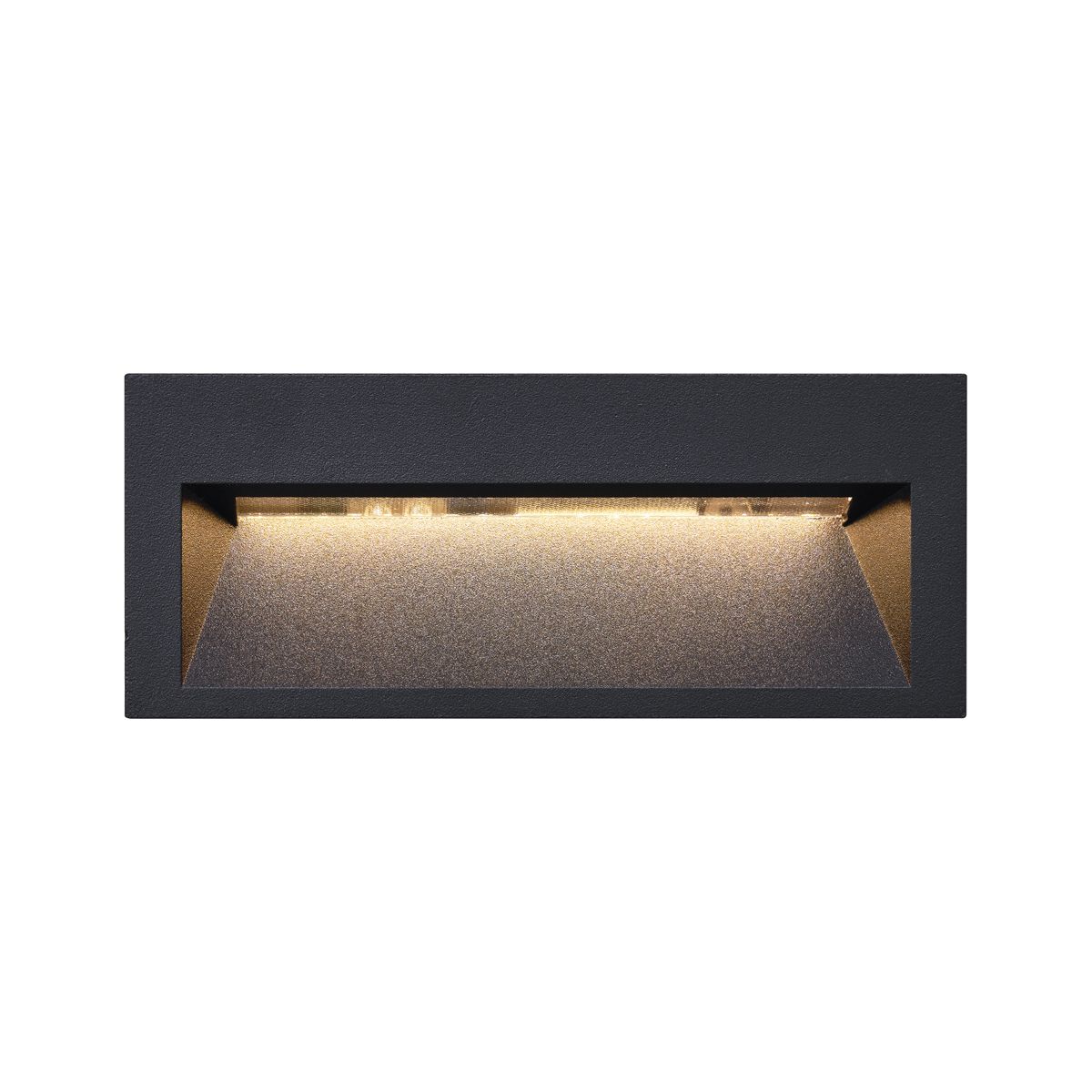 Moderne inbouw wandlamp zwart 16cm incl. LED IP65 - Mert
