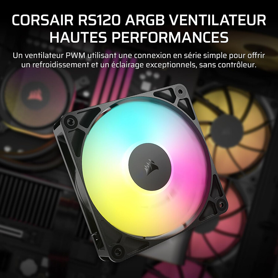 Corsair RS120 ARGB - Noir