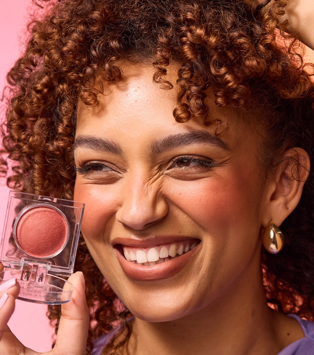 Makeup Revolution - Blush Cream to Powder Bouncy Blur - Paprika Pop Soft Bronze