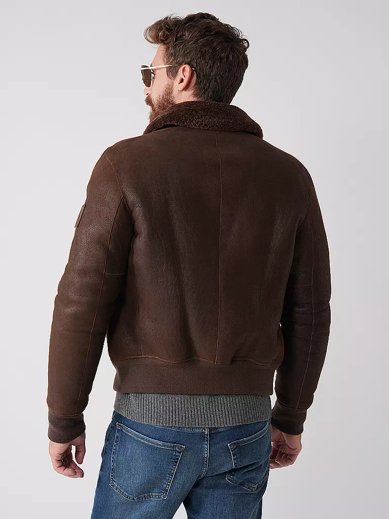 BELSTAFF Lederjacke TRACE braun