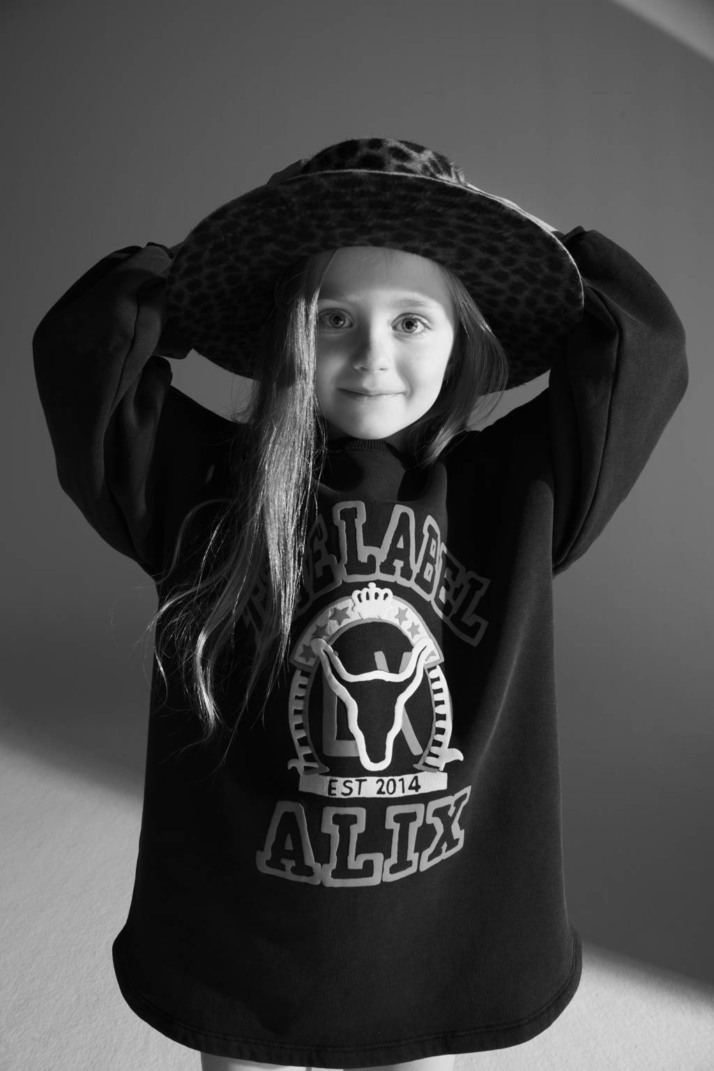 Alix the Label sweatjurk met printopdruk zwart/rood/geel
