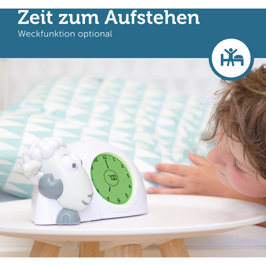 ZAZU Sam Schlaftrainer und Nachtlicht, grau