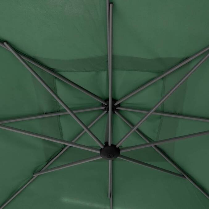 Parasol déporté carré MANOA Vert olive