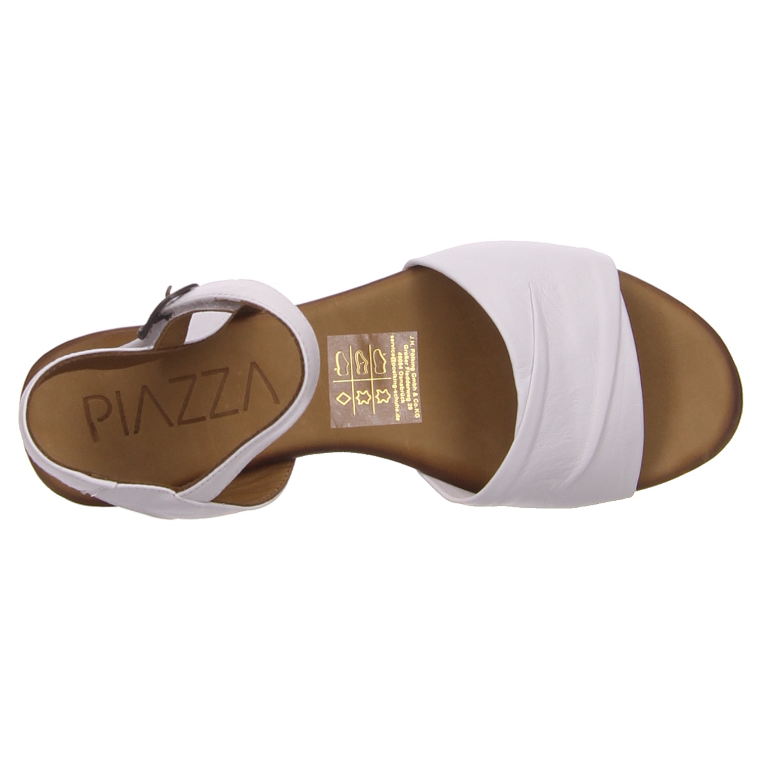 Piazza Sandalette weiß weiss/weiss kombi