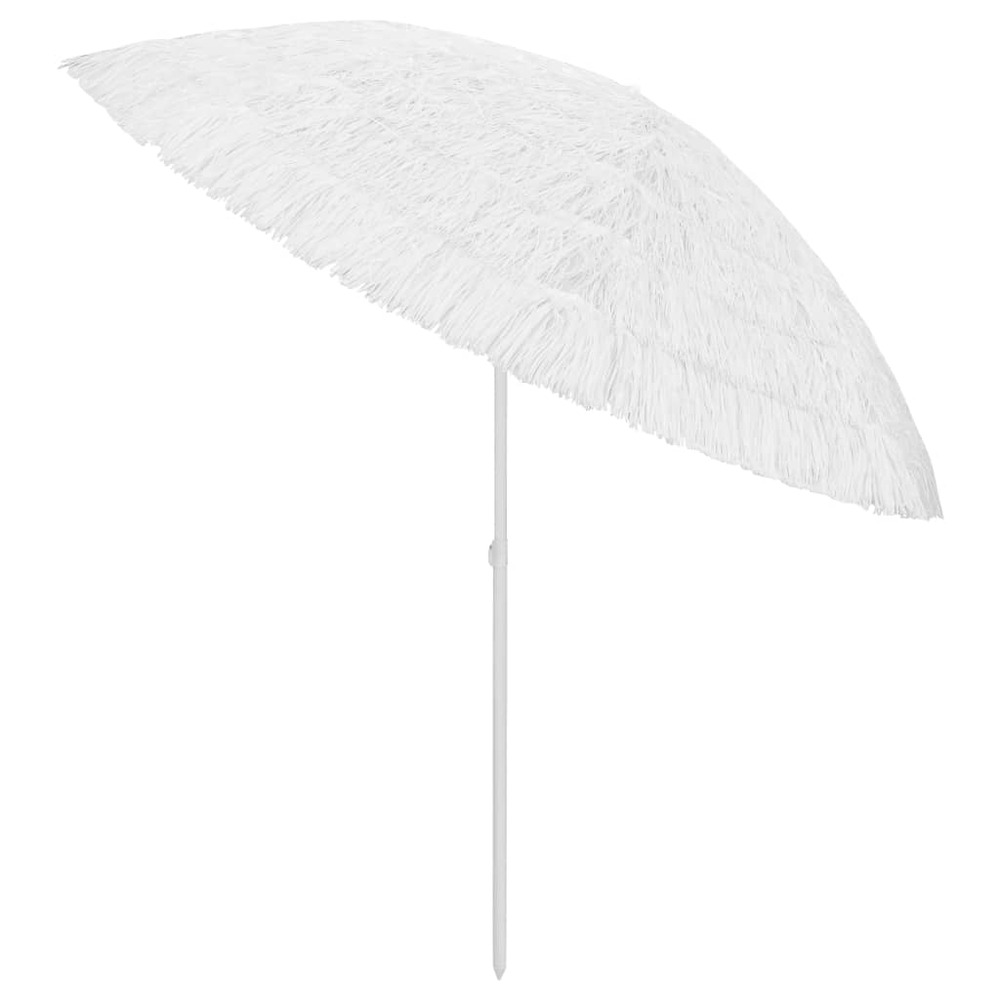 Parasol de plage hawaii 300 cm blanc