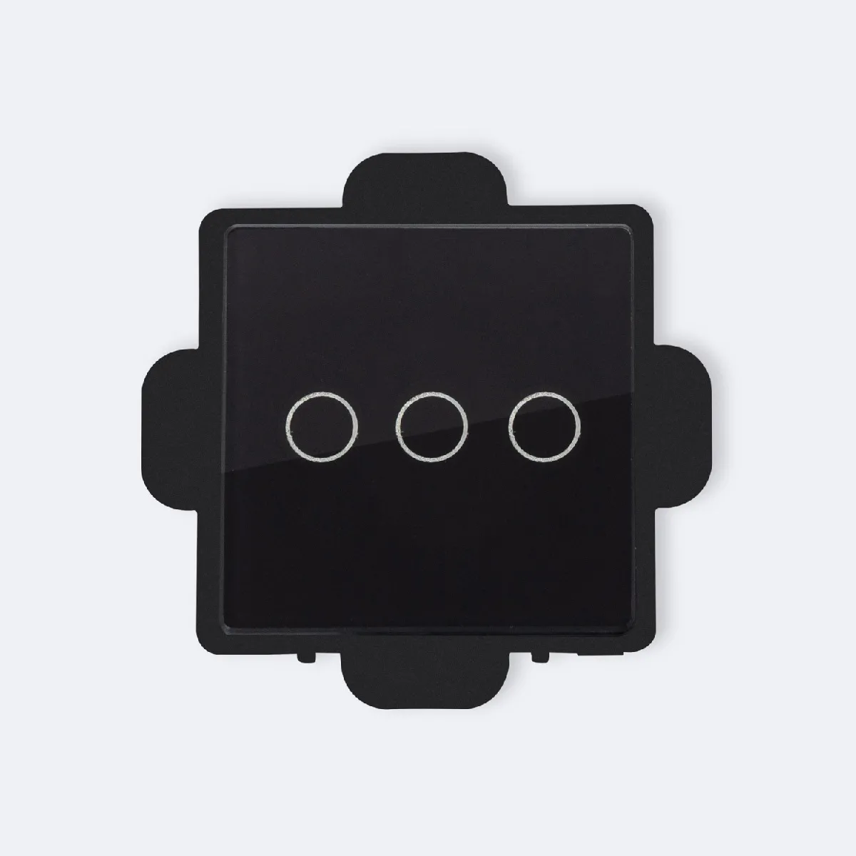 Ledkia Interrupteur Tactile Triple Modern - Noir