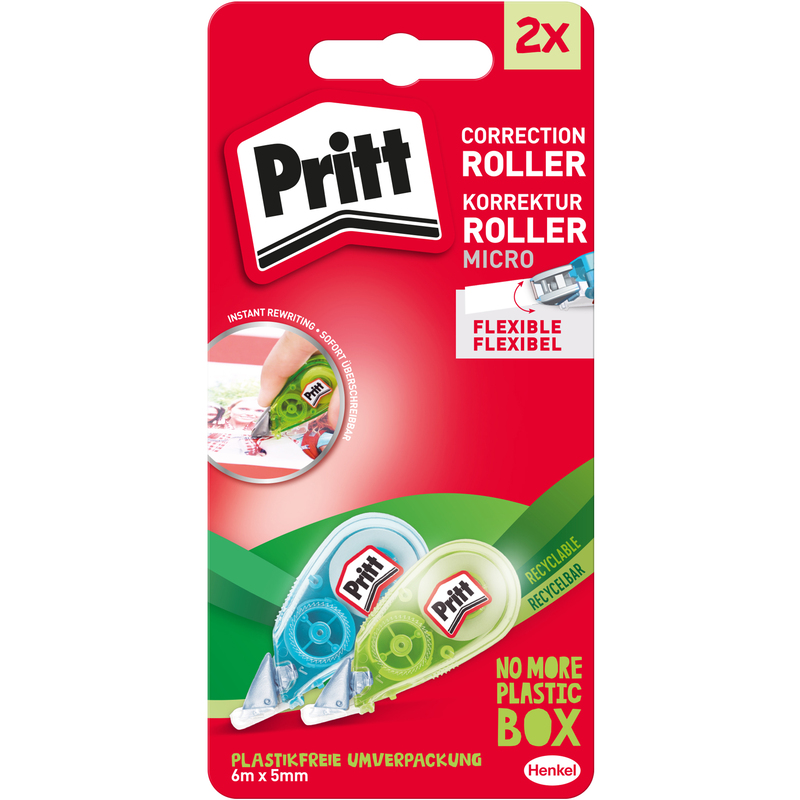 Pritt Korrekturroller Micro Duo, 2 Stück, 6 m