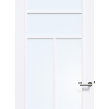Arne & Bodil binnendeur ABD507 blank glas - extra wit afgelakt