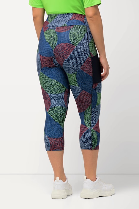3/4-Sportleggings, schnelltrocknend, Tasche, recycelt