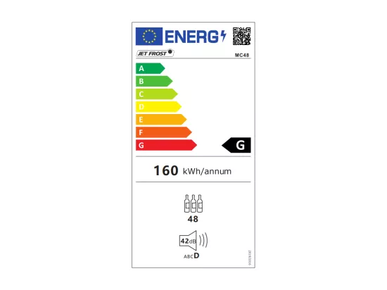 Cave à vin de service - 48 bouteilles - Thermostat ajustable - KELIBIA II