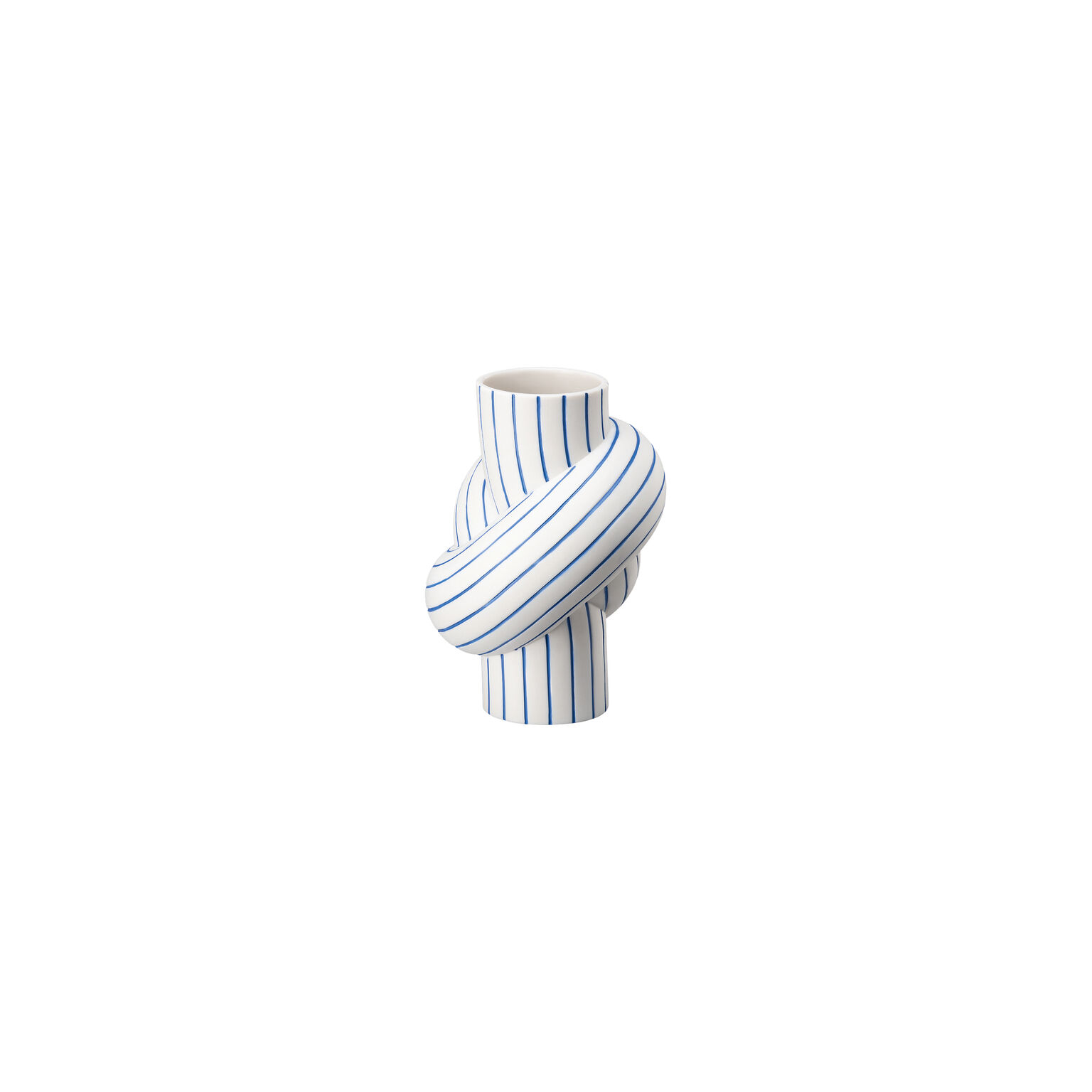 Node Stripes Blueberry Vase 12 cm