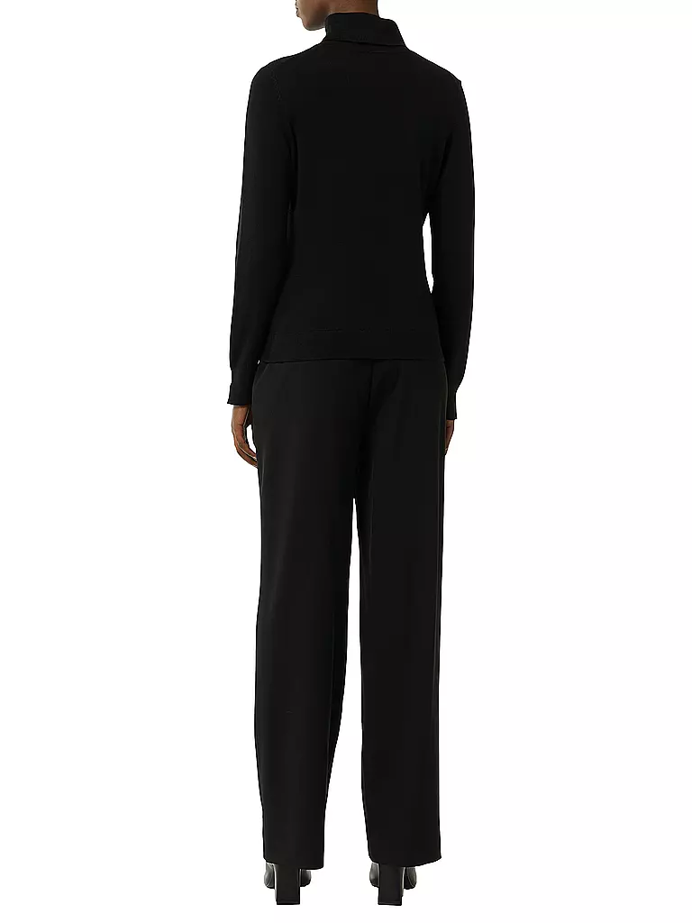 COMMA Rollkragenpullover schwarz