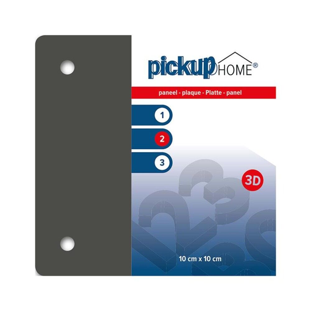 PANEL PICKUP 3D HOME GRÅ 10X10CM