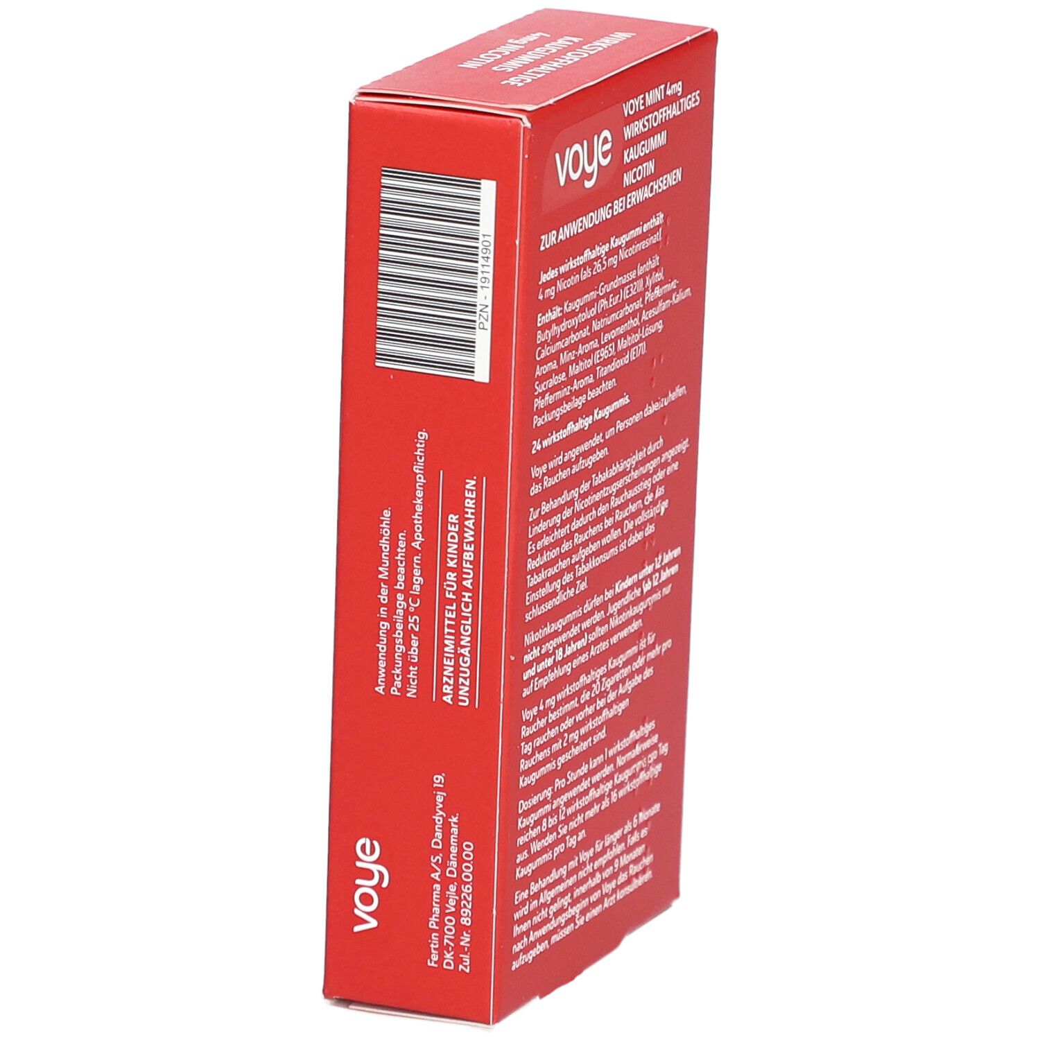 Voye Mint 4mg wirkstoffhaltiges Kaugummi