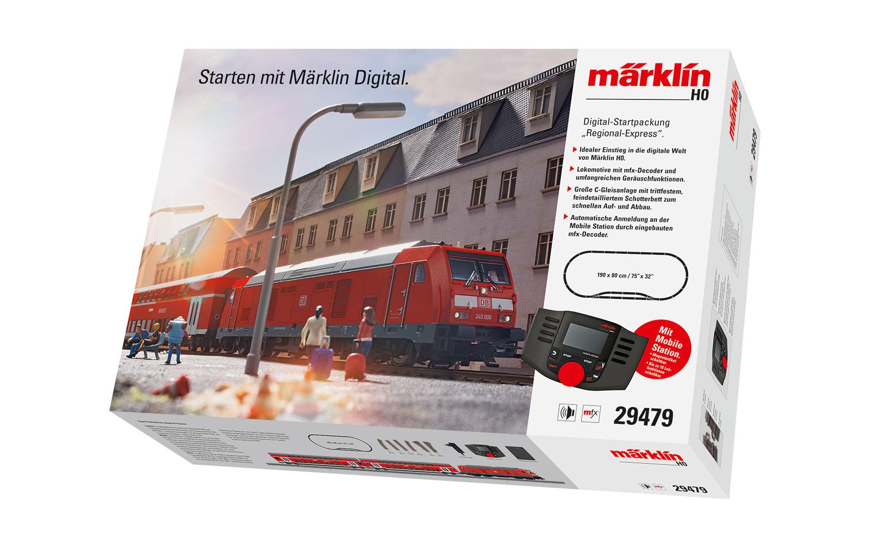 Startpackung Digital, Regional Express, VI, H0, AC<br>Startpackung mit vielen Details und Zubehör für die digitale Welt von Märklin