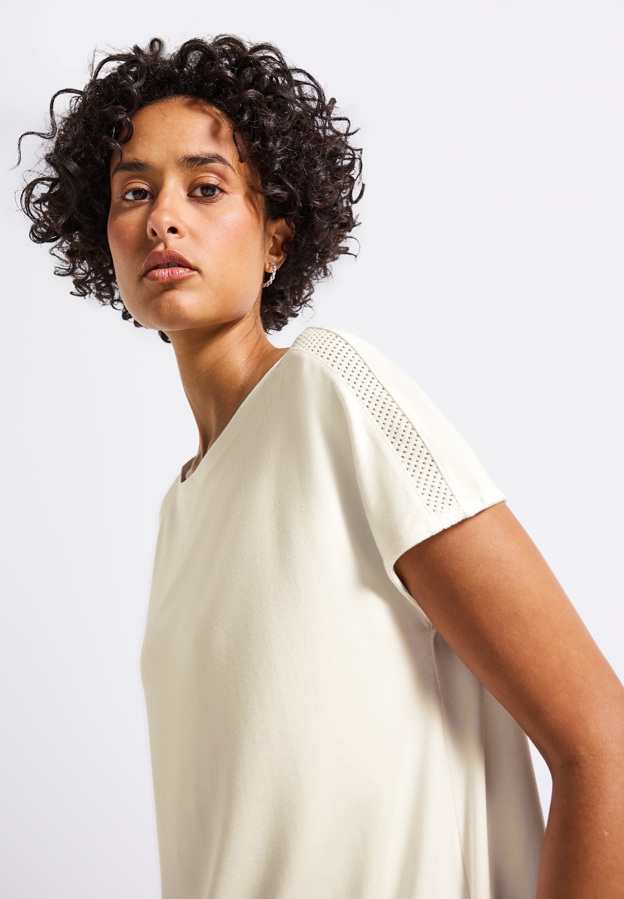 STREET ONE Shirttop , mit Mesh-Detail