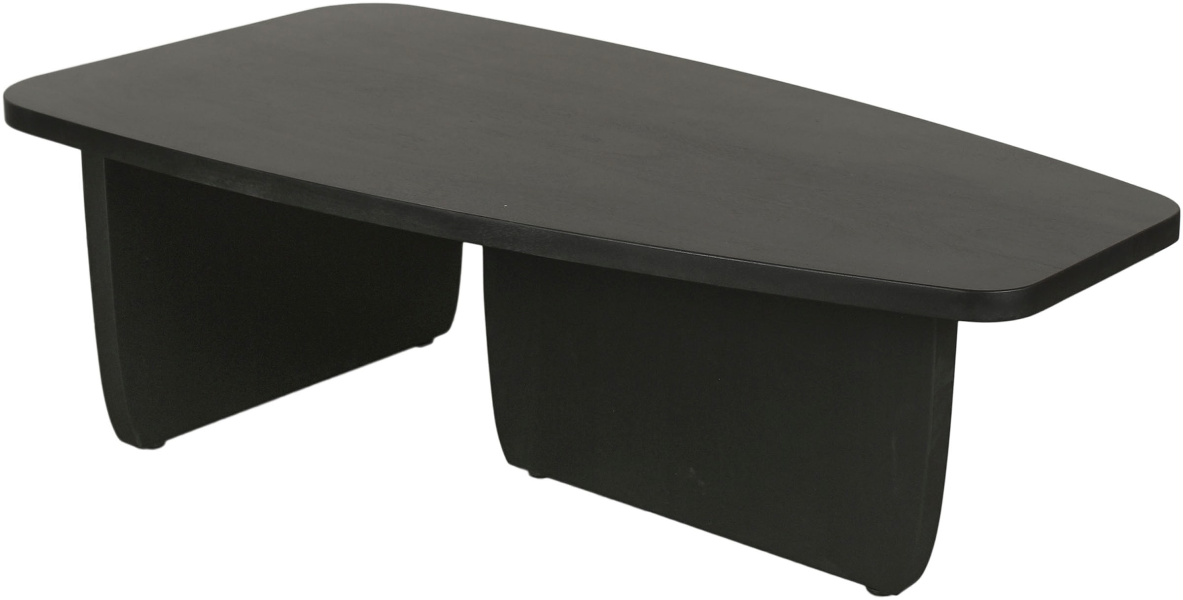 byLIVING Couchtisch »Bolt« 1 Stk. tlg. Freiform Tisch in Akazie Massivholz schwarz lackiert, 25mm Tischplatte