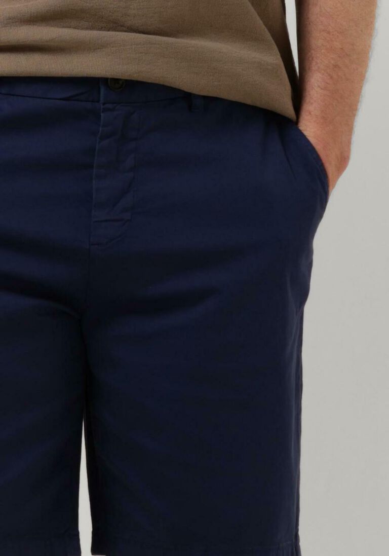 SCOTCH & SODA donkerblauwe scotch & soda korte broek stuart - garment-dyed pima cotton chino short