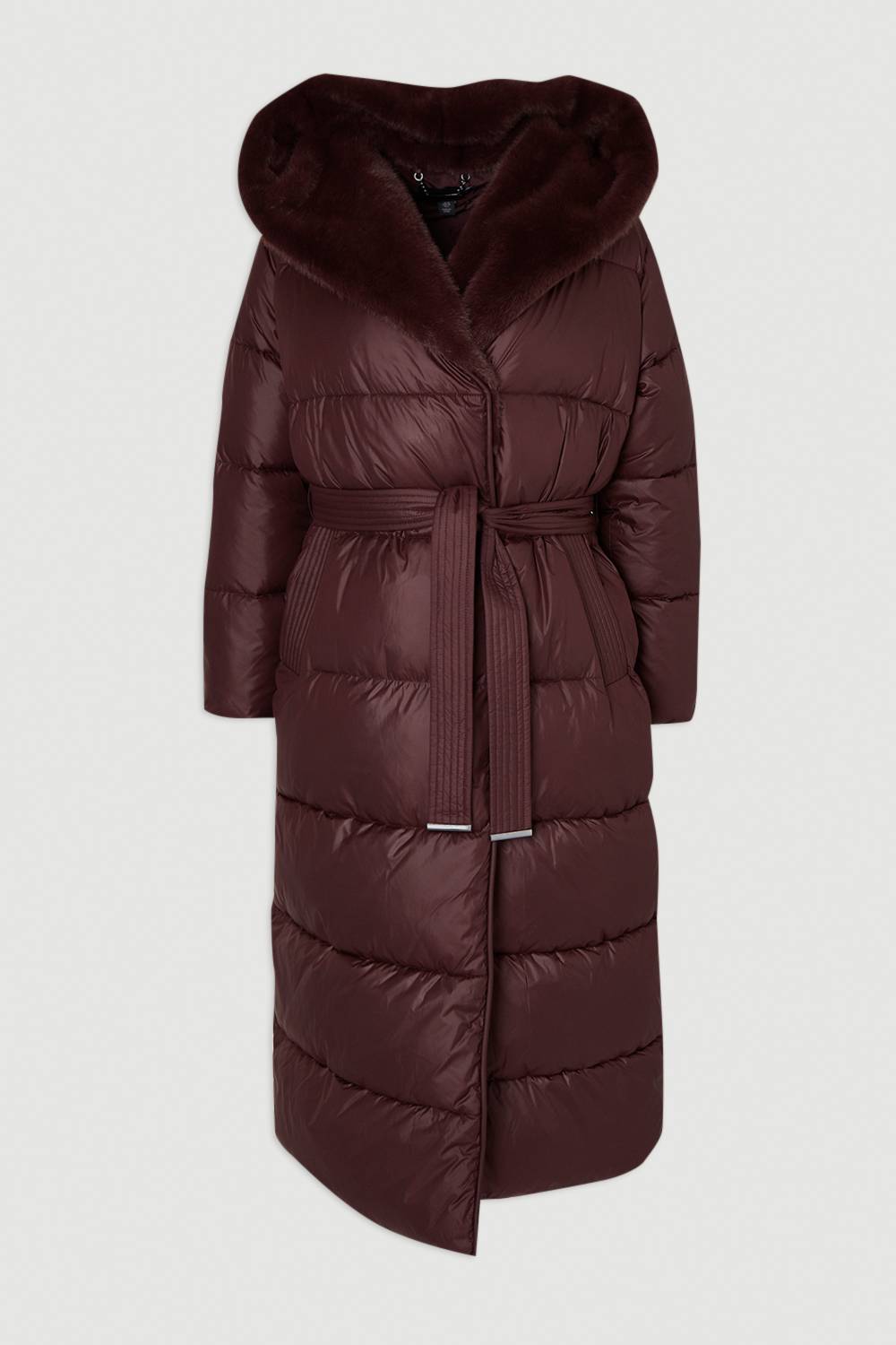 KarenMillen Manteau Midi Matelassé à Casynthétiqueche avec Ceinture et Doublure synthétique Premium