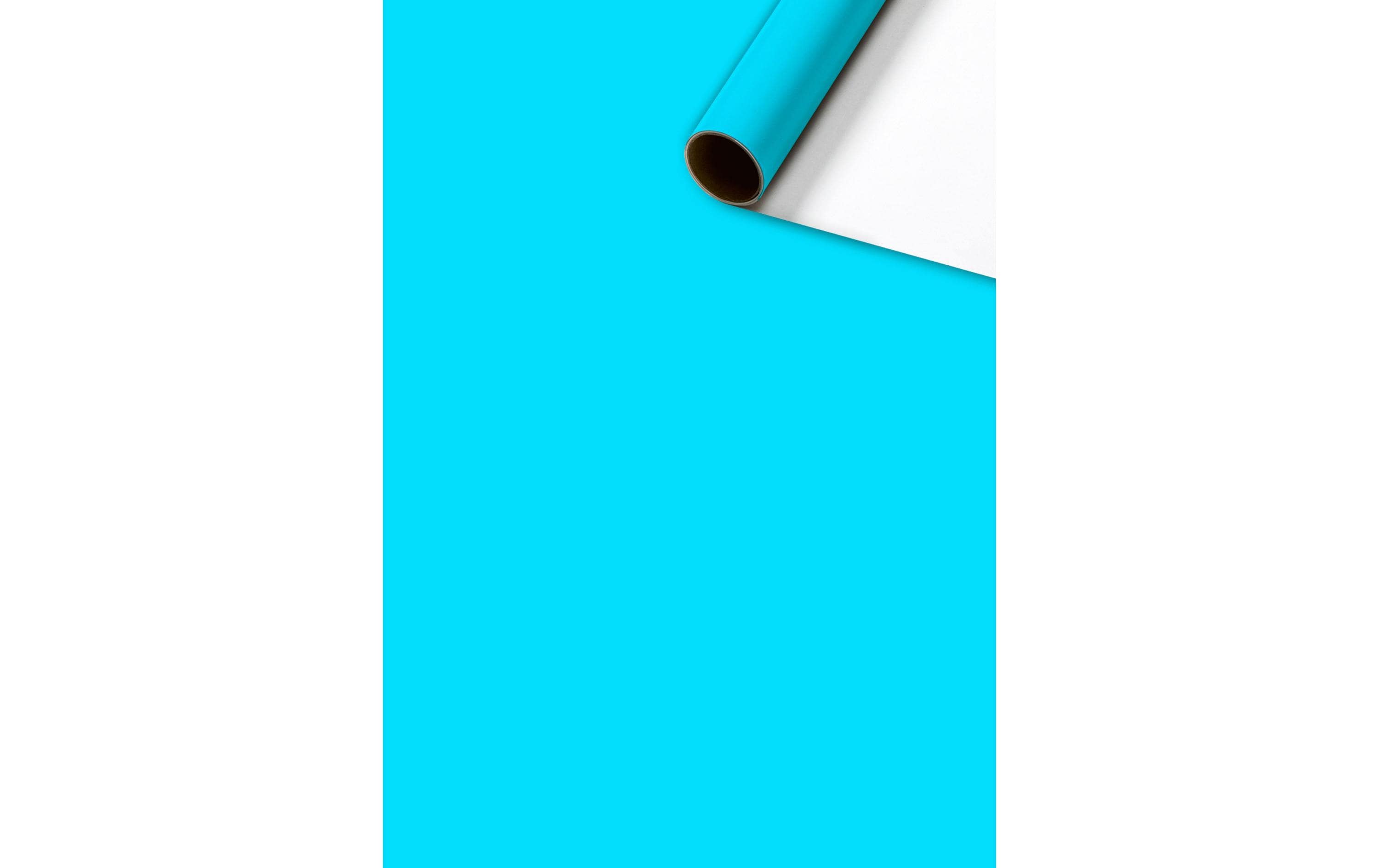Geschenkpapier Colour Hellblau / Weiss, 70 cm x 2 mGeeignet als Geschenkverpackung oder Einfasspapier für Bücher
