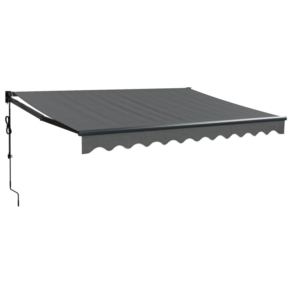Auvent rétractable automatique anthracite 3,5x2,5 m