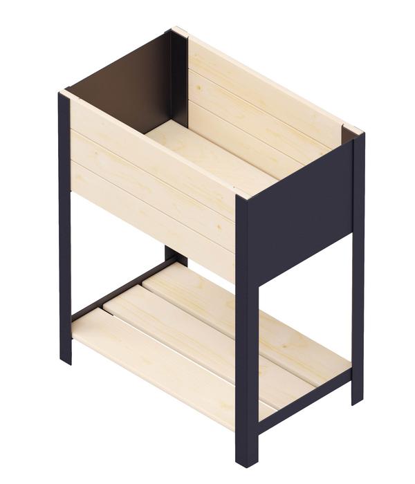 Upyard Holz-Pflanzkasten ModernBox mit Ablage,