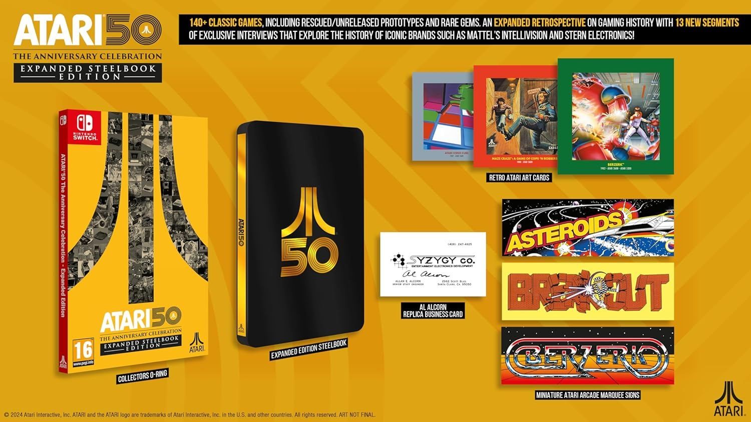 Atari 50: The Anniversary Celebration (Expanded Steelbook Edition)- Nintendo Switch