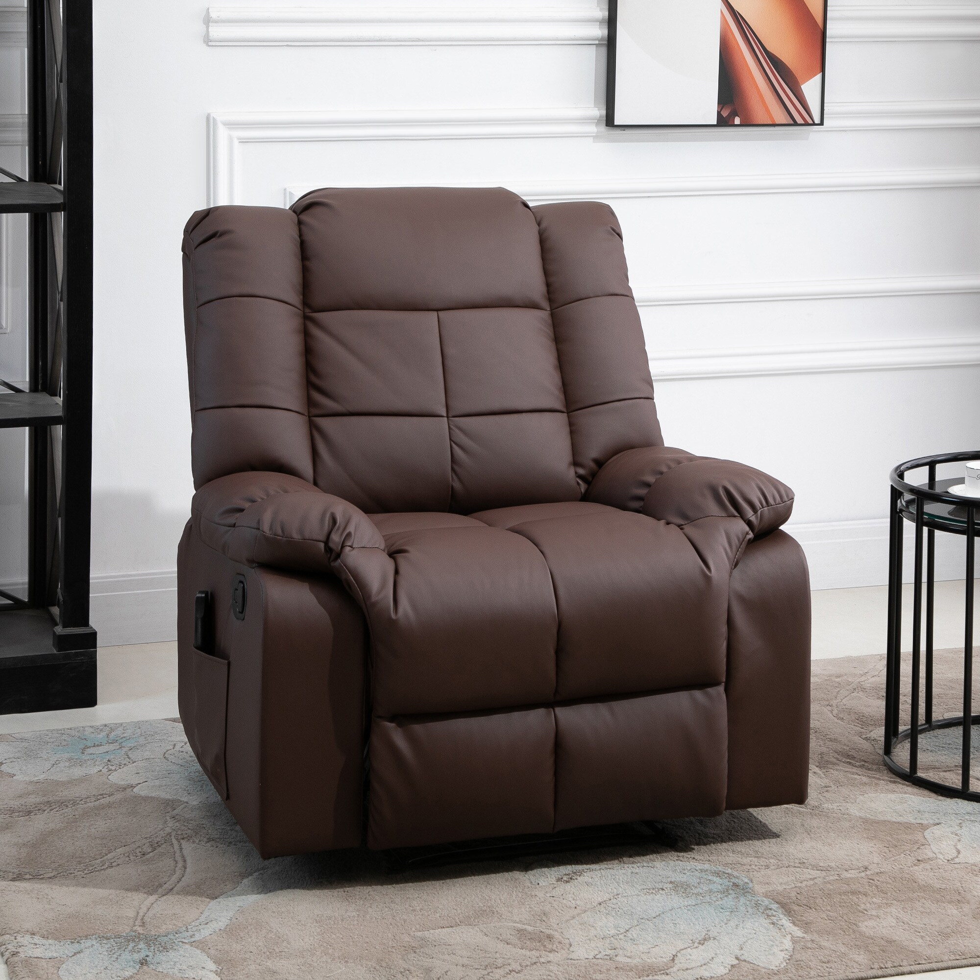 HOMCOM Massagesessel mit Liegefunktion und Fernbedienung 94B x 99T x 99H cm