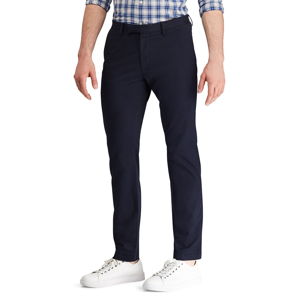 POLO RALPH LAUREN<br>Calças chino slim em tecido elástico