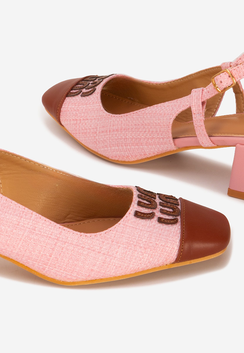 Chaussures slingback roses Miryam