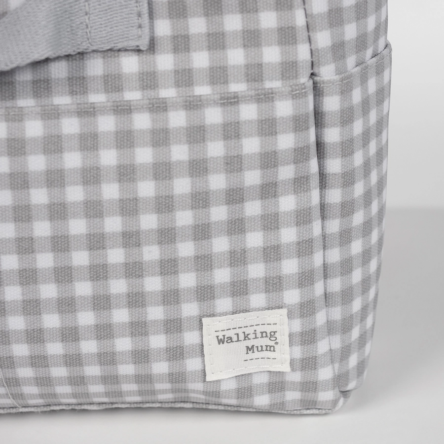 Walking Mum Wickelorganizer I Love Vichy grau
