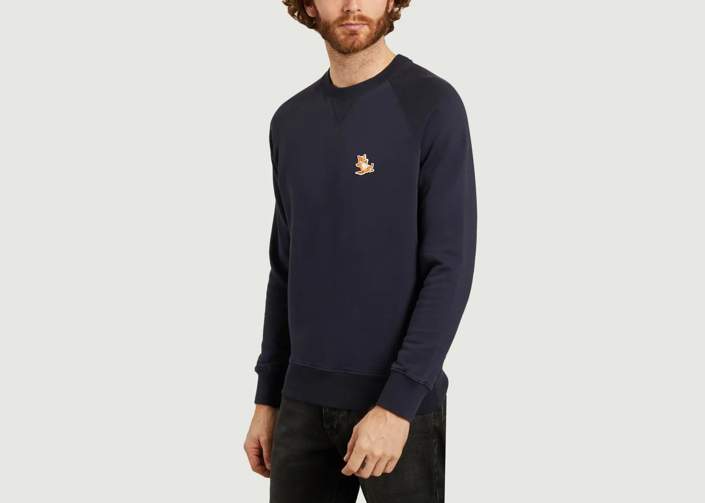 Sweatshirt classique Chillax Fox Head Patch Maison Kitsuné
