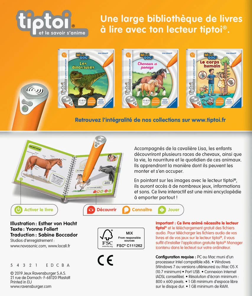 TIPTOI MINI DOC CHEVAUX