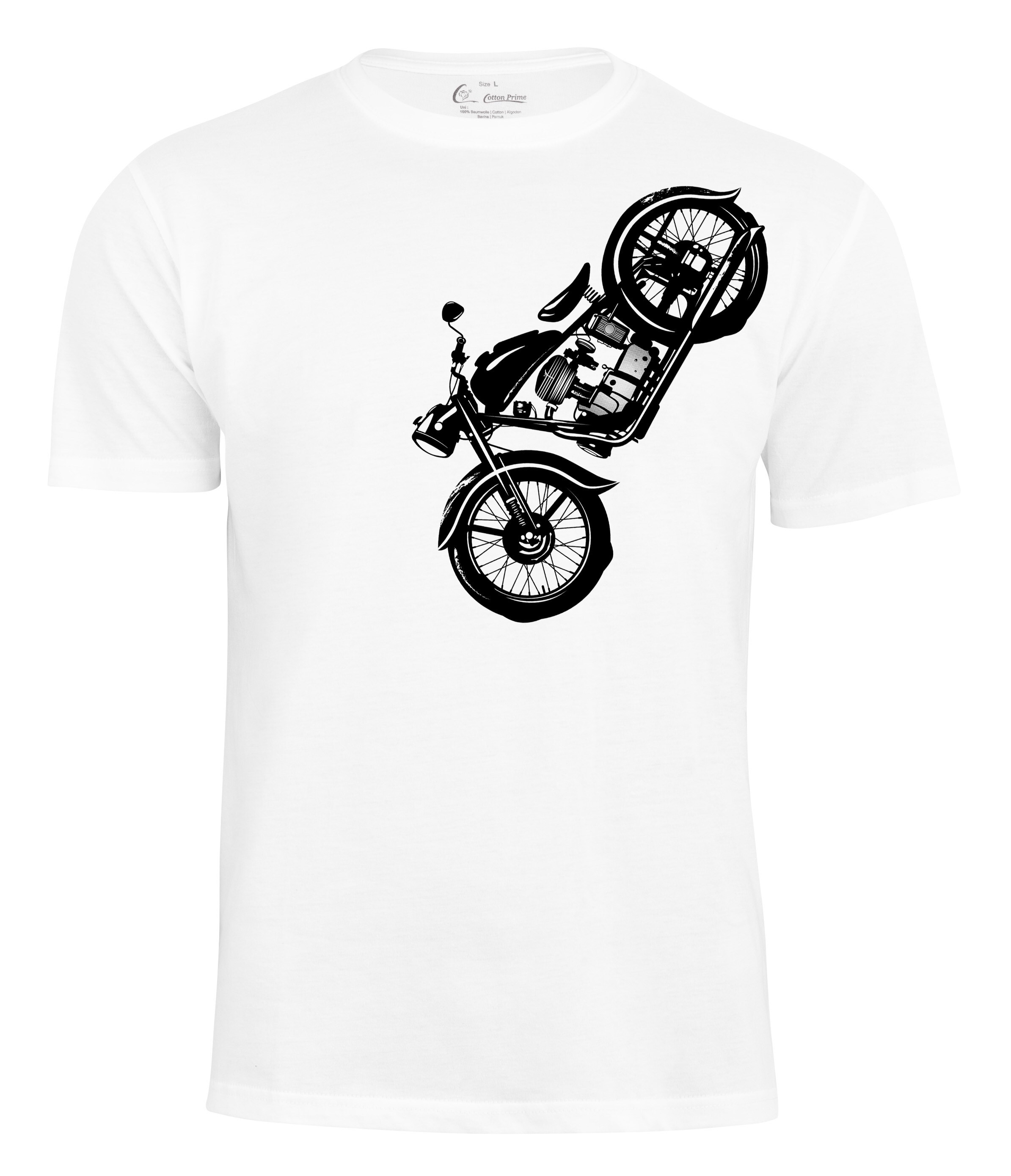 Cotton Prime® T-Shirt Vintage Motorcycle