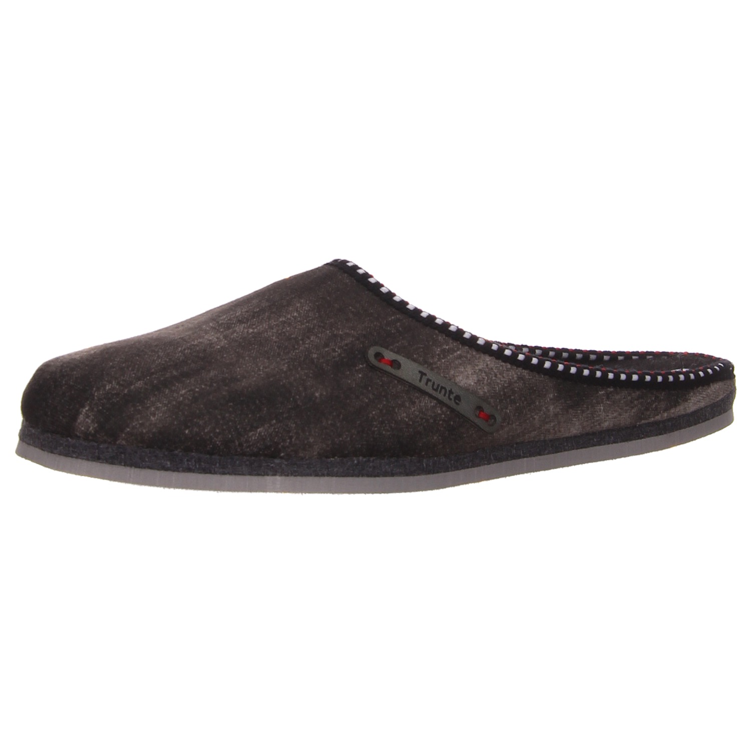Helmut Trunte Hausschuh grau blau