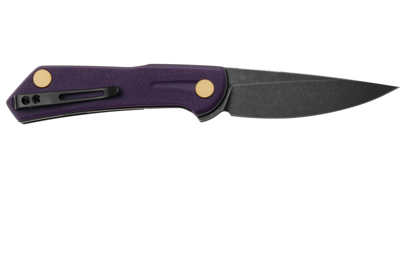 Real Steel Valore 7091PB Blackwashed Nitro-V, Purple G10, zakmes, Poltergeist design