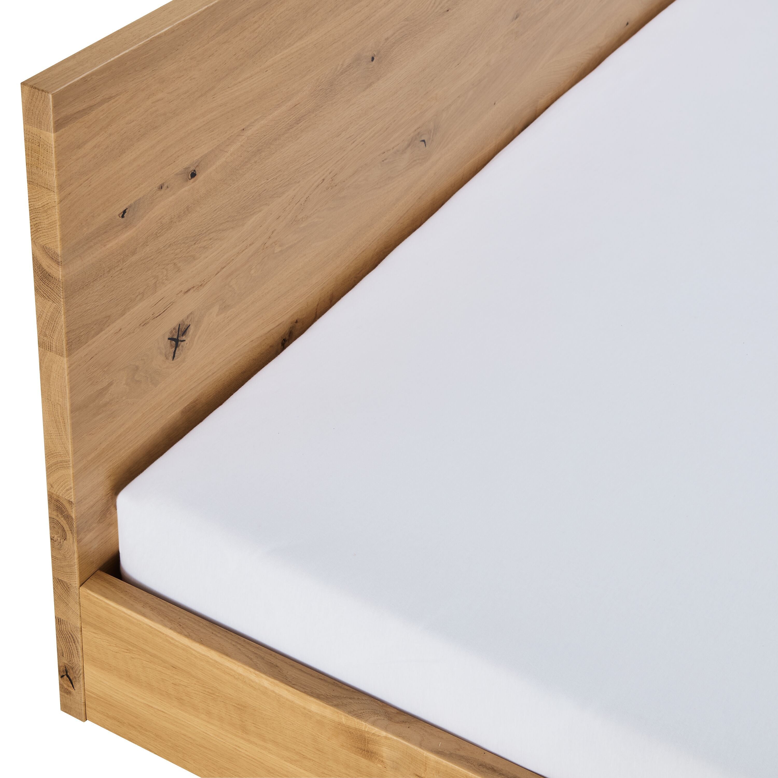 BRIX II Bett - Eiche / B: 180.0 cm x T: 200.0 cm