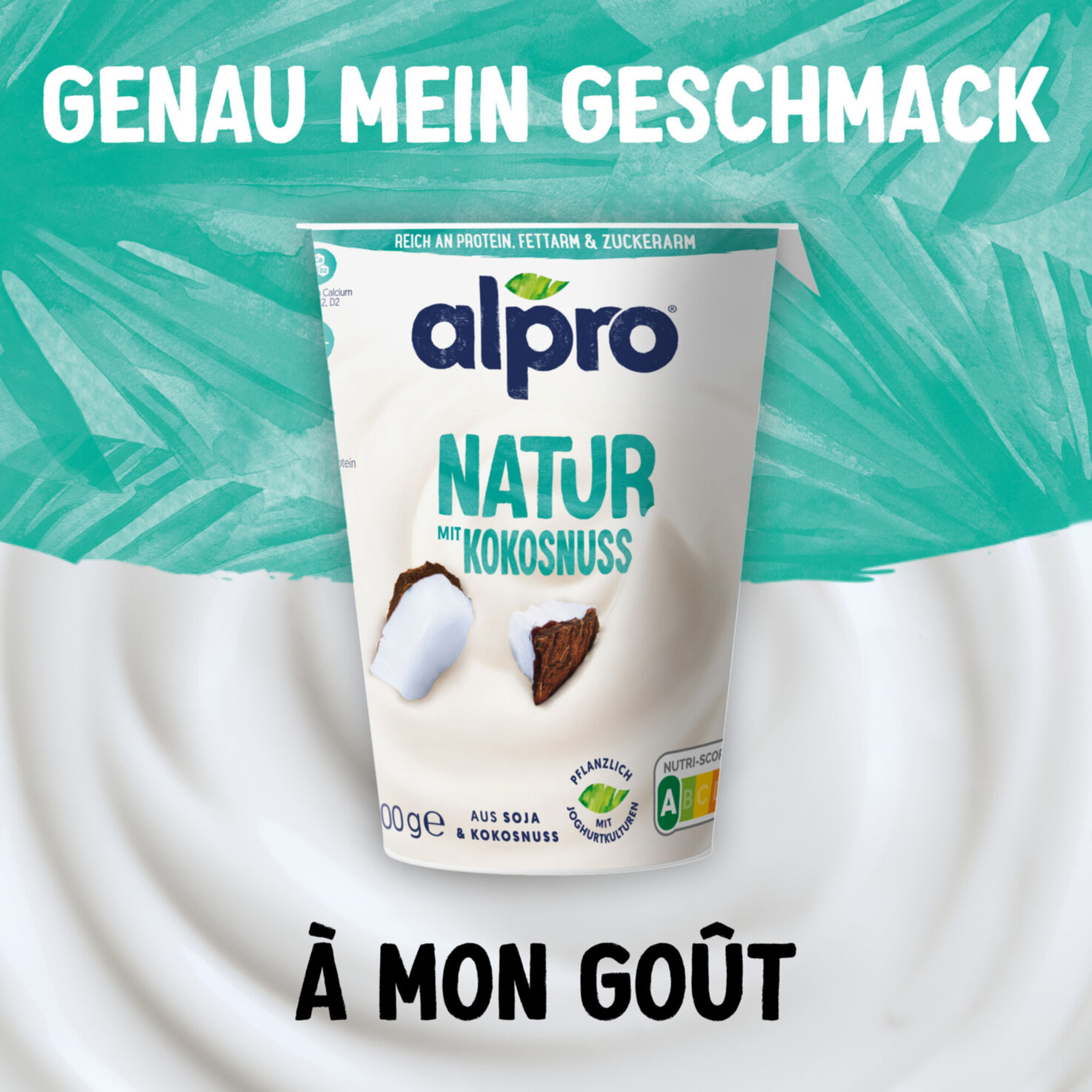Alpro Soja-Joghurtalternative Natur mit Kokosnuss