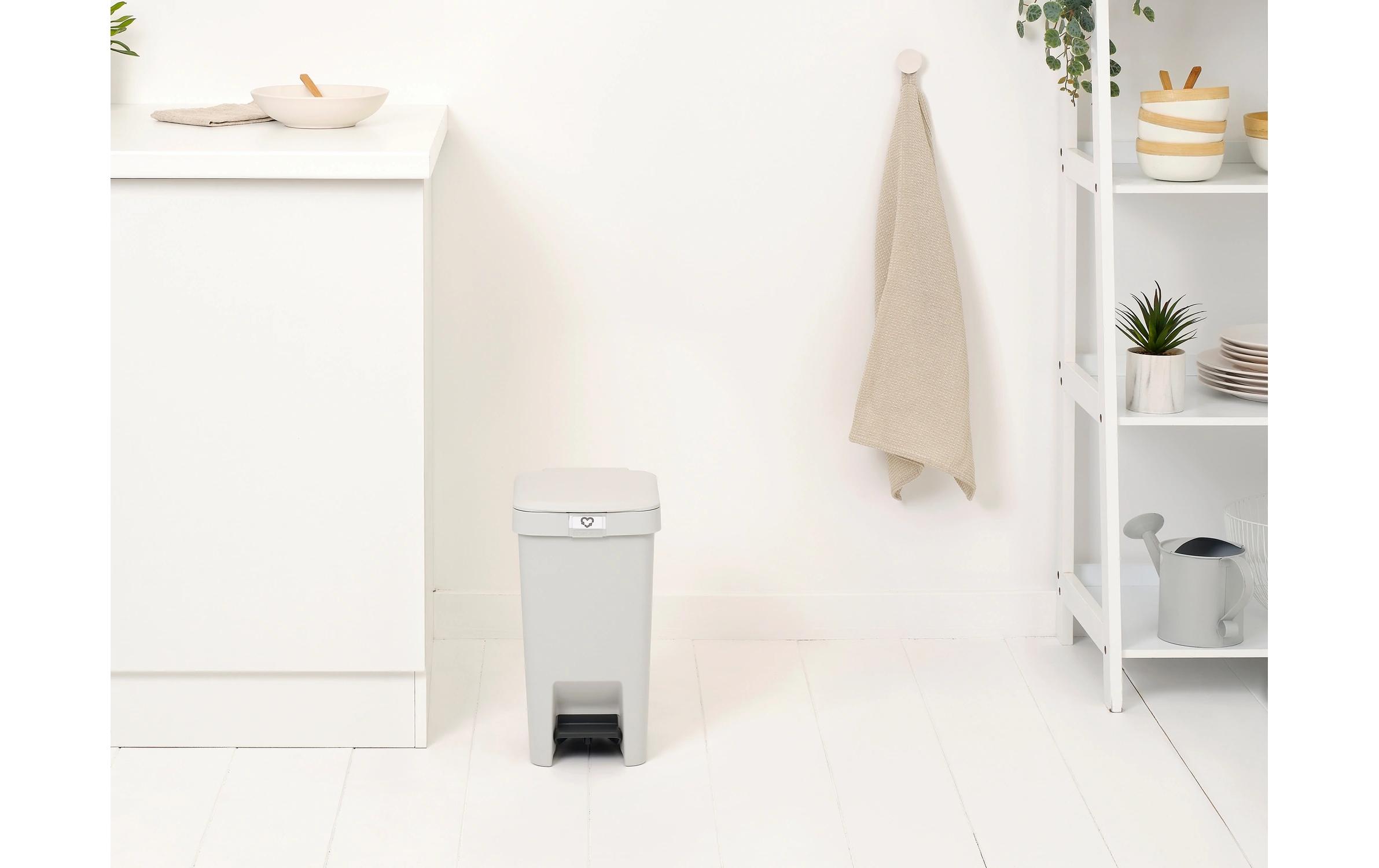 Recyclingbehälter StepUp 10 l, HellgrauTreteimer für Recyclingmaterialien