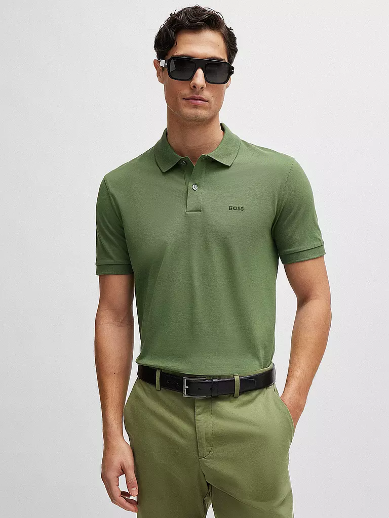 BOSS Poloshirt Regular Fit PALLAS grün