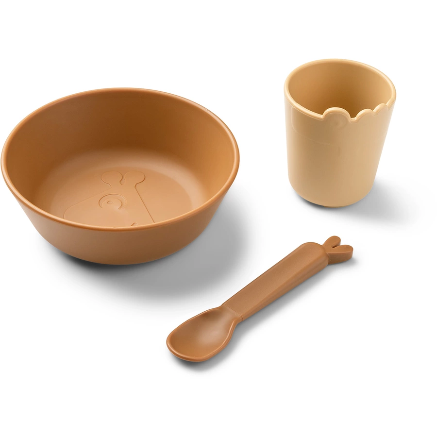 Done by Deer™ Geschirr-Set Kiddish first meal - Senfgelb
