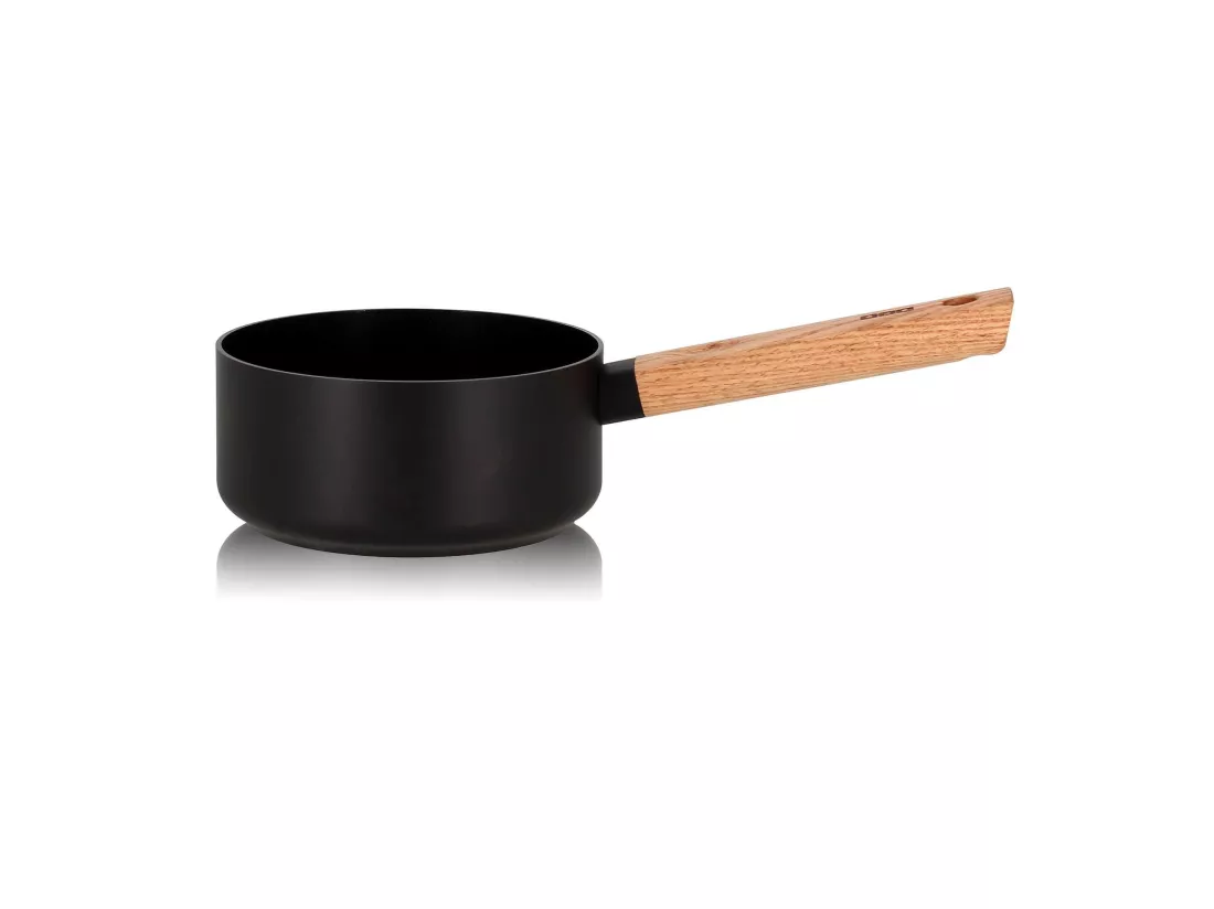 Ogo Living - Casserole Ector Induction En Aluminium Et Manche En Bois 16 Cm